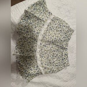 Mini LoveShakFancy white blue skirt